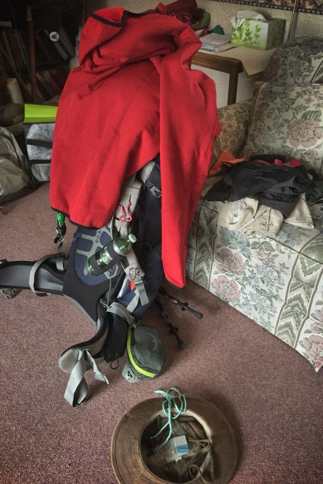 pack loaded and ready to go